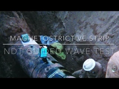 Faixa de sensores magnetostrictivos para ensaios de ondas guiadas NDT