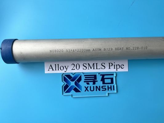 Liga 20 N08020 Tubo sem costura com excelente resistência à corrosão